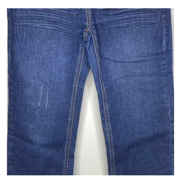 I Love Justice Jeans Simply Low Capri Juniors 14R Blue Distressed Pockets - Picture 3 of 14